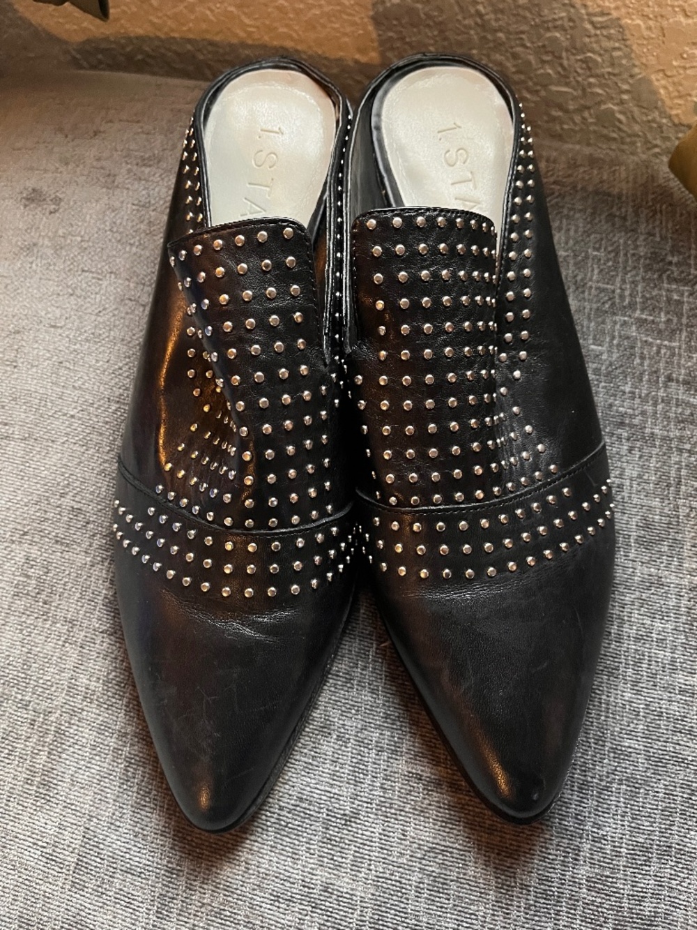 1. State Leather Mules Size 9.5